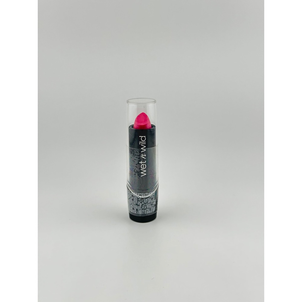 Wet n Wild Lipstick 523B Light Berry Frost Pink Shimmer New Silk Finish 0.13oz